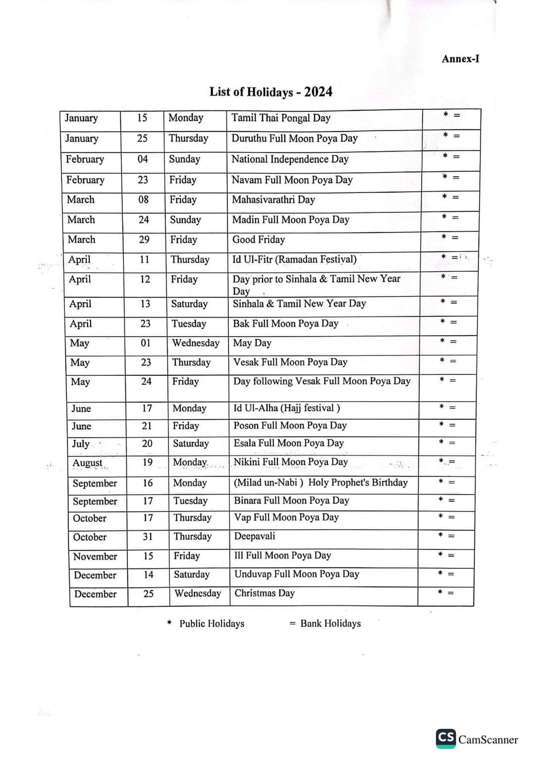 2024 School Calendar English Details