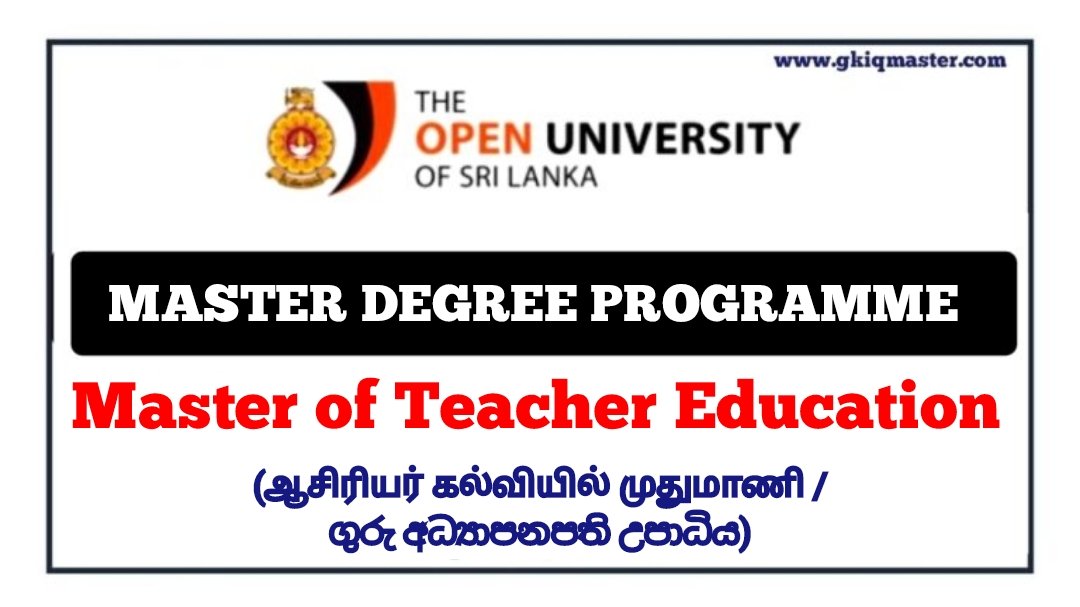 Master Of Teacher Education 2024 25 Open University Of Sri Lanka   Polish 20240101 102640515 