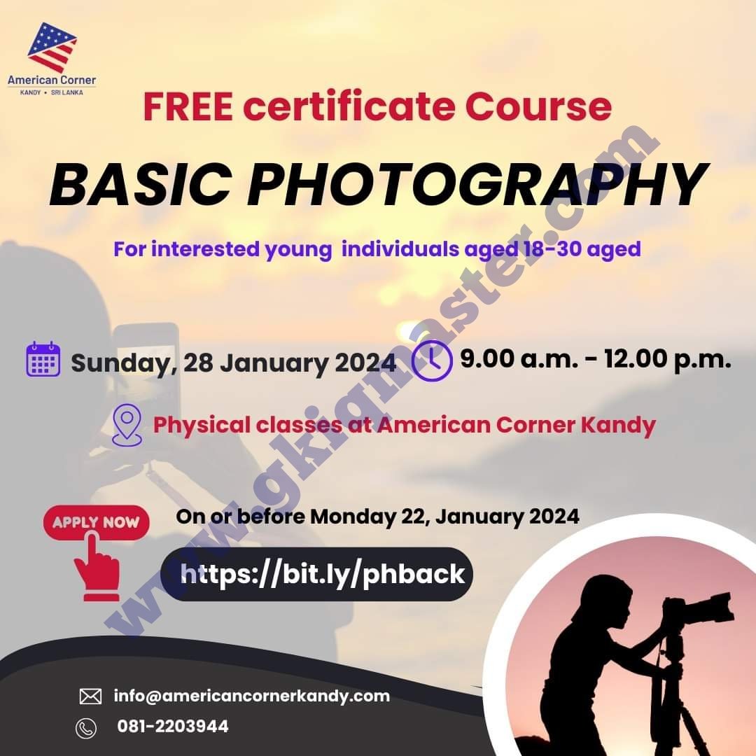 Free Photography Course 2024