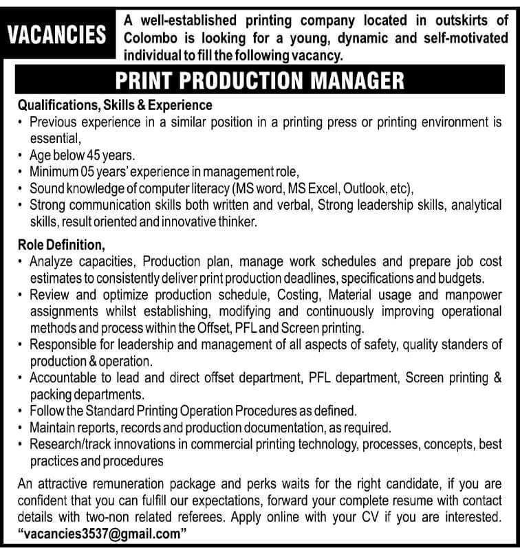 Private Job Vacancies 2024