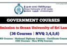 Ocean University of Sri Lanka NVQ diploma degree courses