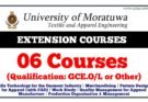 University of Moratuwa ndt courses degree diploma