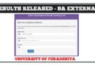 BA Peradeniya results bachelor of arts university of Peradeniya