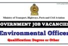 Government Job Vacancies environmental officer