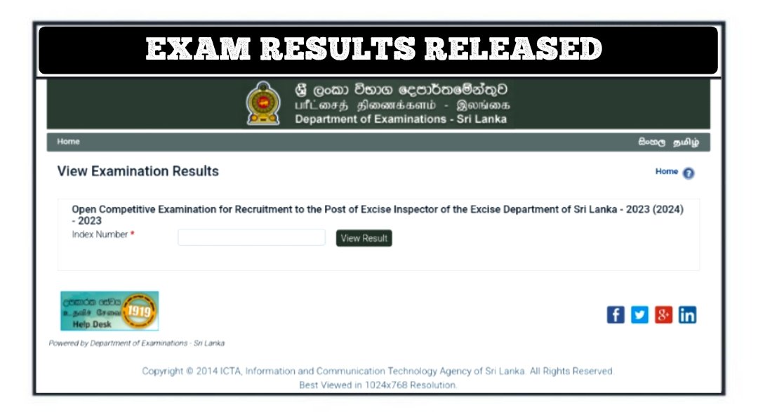 Excise Inspector Open Exam Results Released - Department of ...