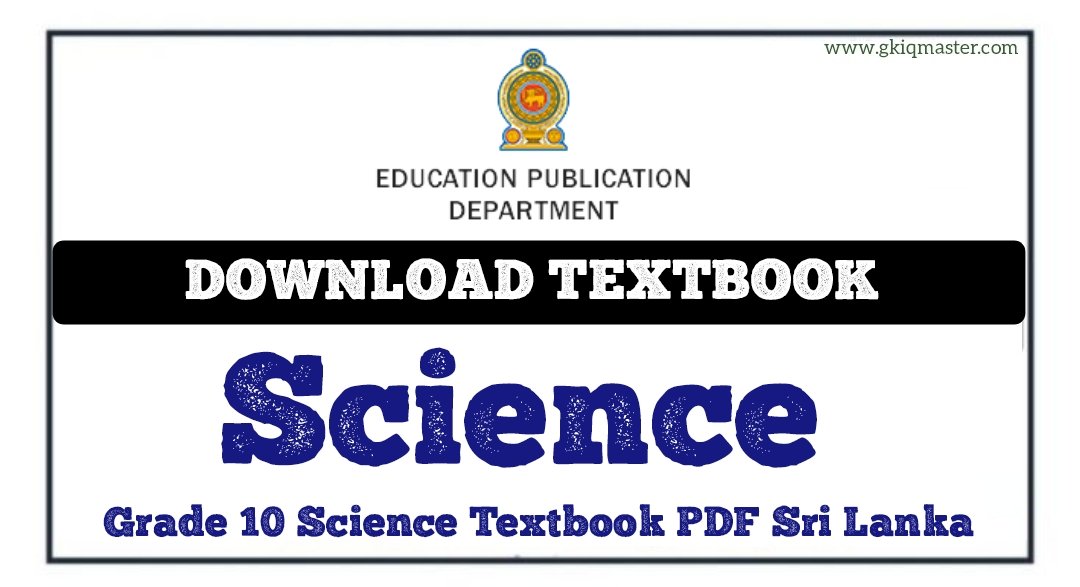 Grade 10 Science Textbook PDF Sri Lanka