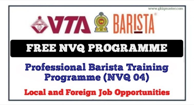 Professional Barista Training Programme (NVQ 04) - Barista Coffee Lanka & VTA