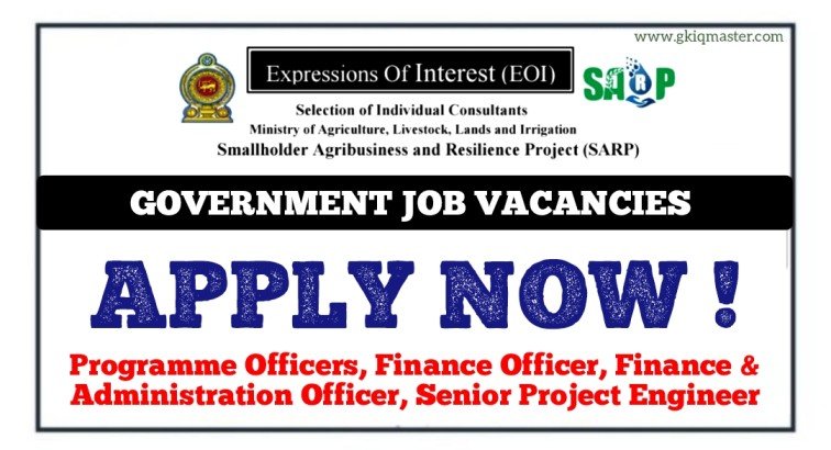 Ministry of Agriculture Vacancies - 2025