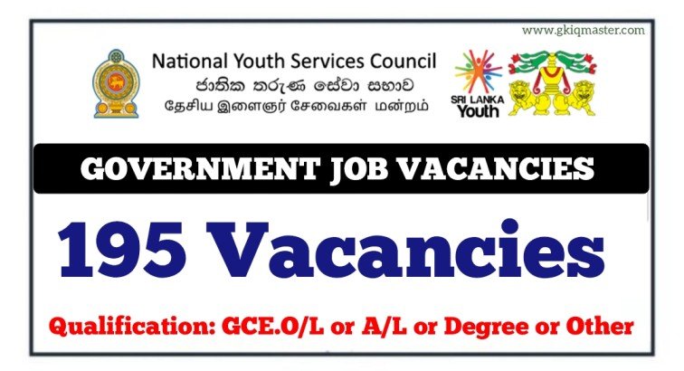 195 Government Job Vacancies - National Youth Services Council