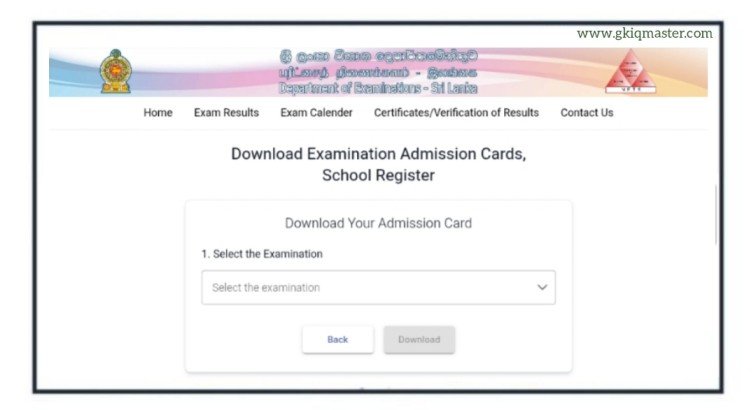 Download Admission Card - Registrar Service Exam (Grade II)