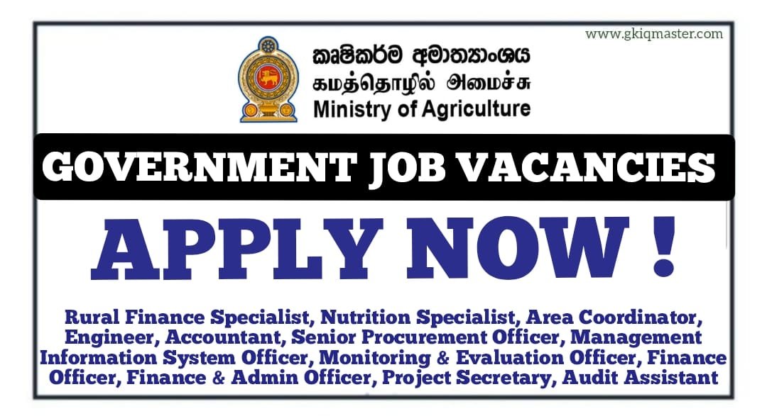 Nutrition Specialist, Nutrition Specialist, Engineer and More Job Vacancies 2026 - Ministry of Agriculture, Livestock, Lands and Irrigation Smallholder Agribusiness and Resilience Project (SARP)