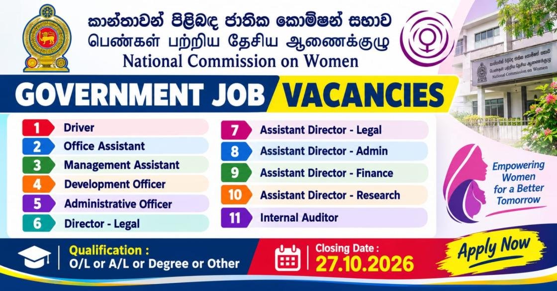 Management Assistant, Office Assistant, Director and More Job Vacancies 2026 - National Commission on Women