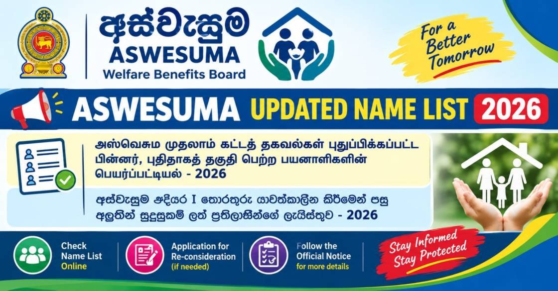 Aswesuma Updated Name List 2026 - Welfare Benefits Programme